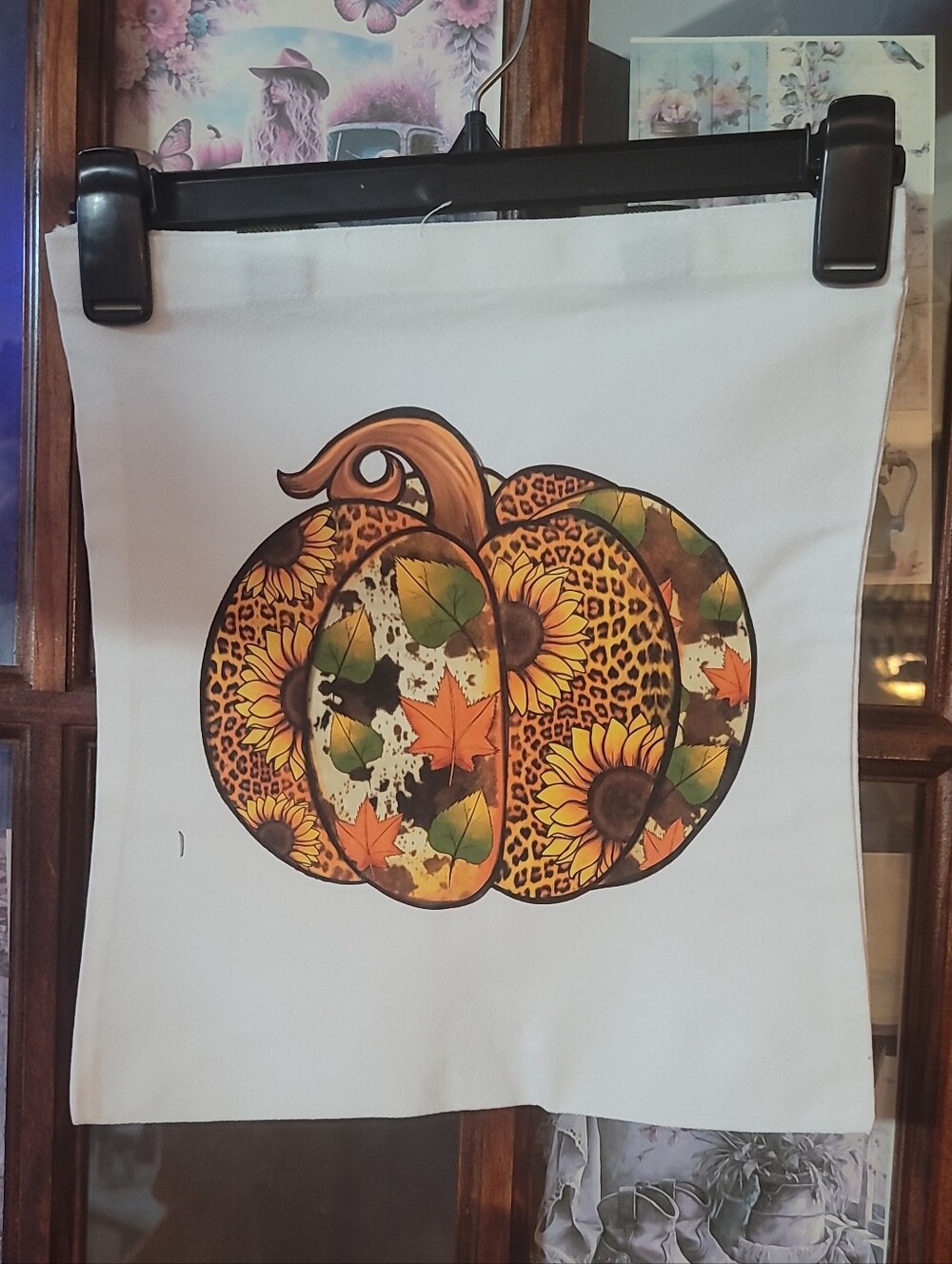 Autumn Sunflower Pumpkin Orange Brown -